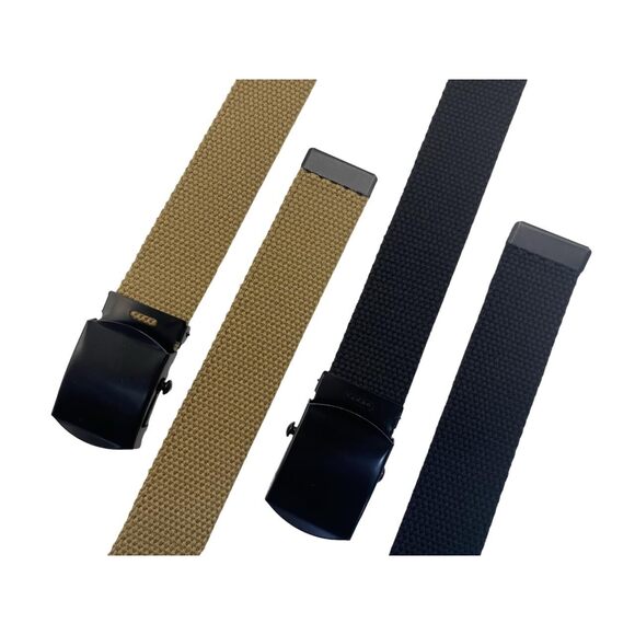 1656 Canvas Web Belt Military Golf Standard Duty With Black